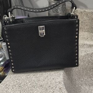Rebecca Minkoff Darin Black Studded Satchel Crossbody